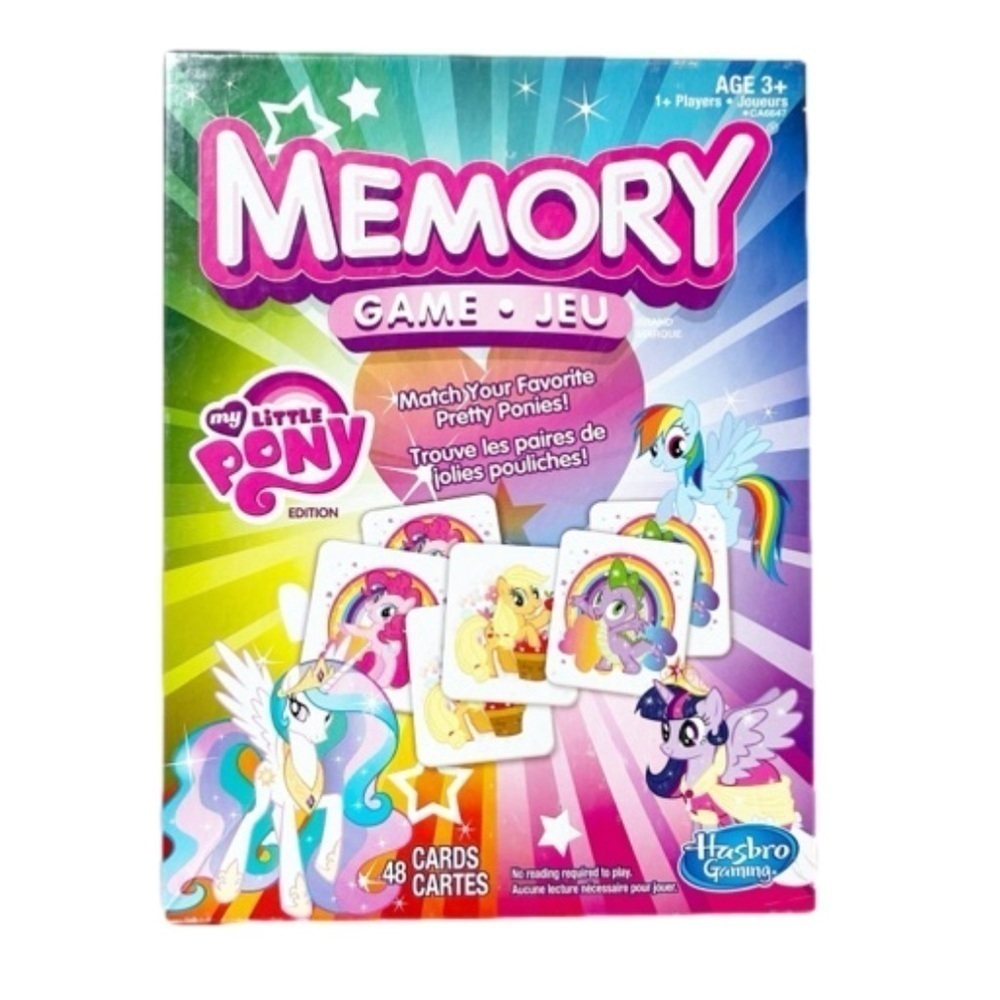 A5 Memory My Little Pony No reading to play Match your Favourite Ponies Hasbro